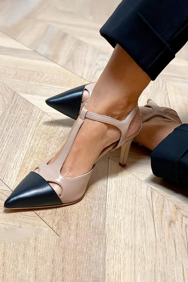 VALENTINA | ESCARPINS BICOLOR AVEC BRACELET