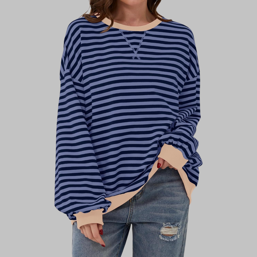 Chloe - Pull Rayé Décontracté