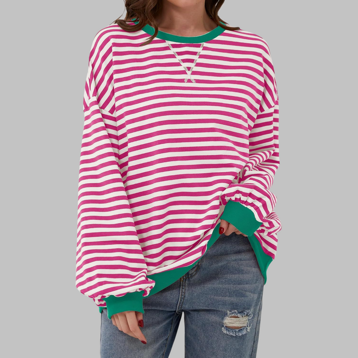 Chloe - Pull Rayé Décontracté