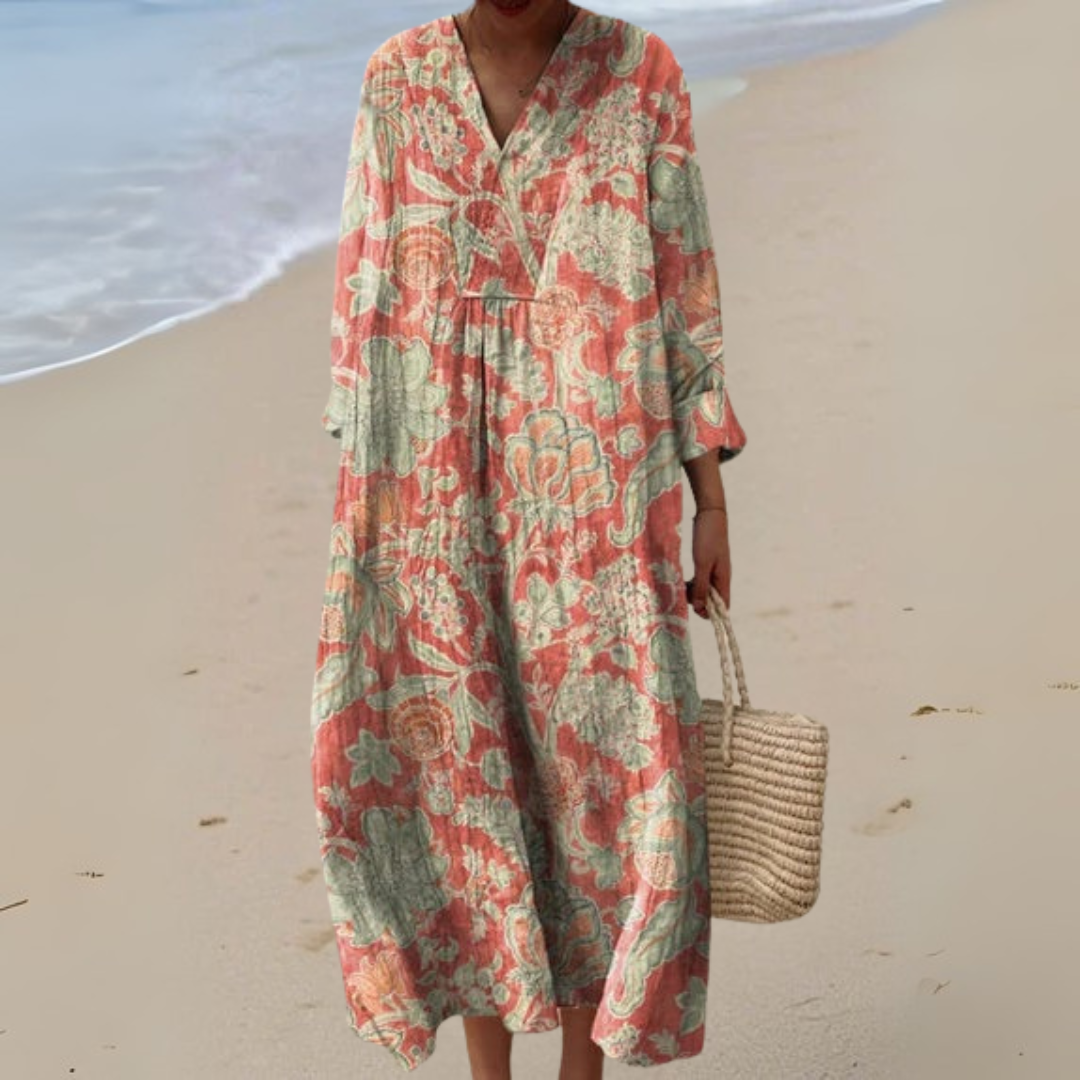 Lisa - Robe Vintage à Fleurs