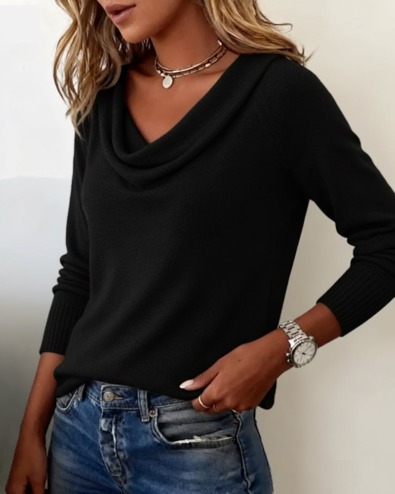 Lina - Pull Uni Confortable