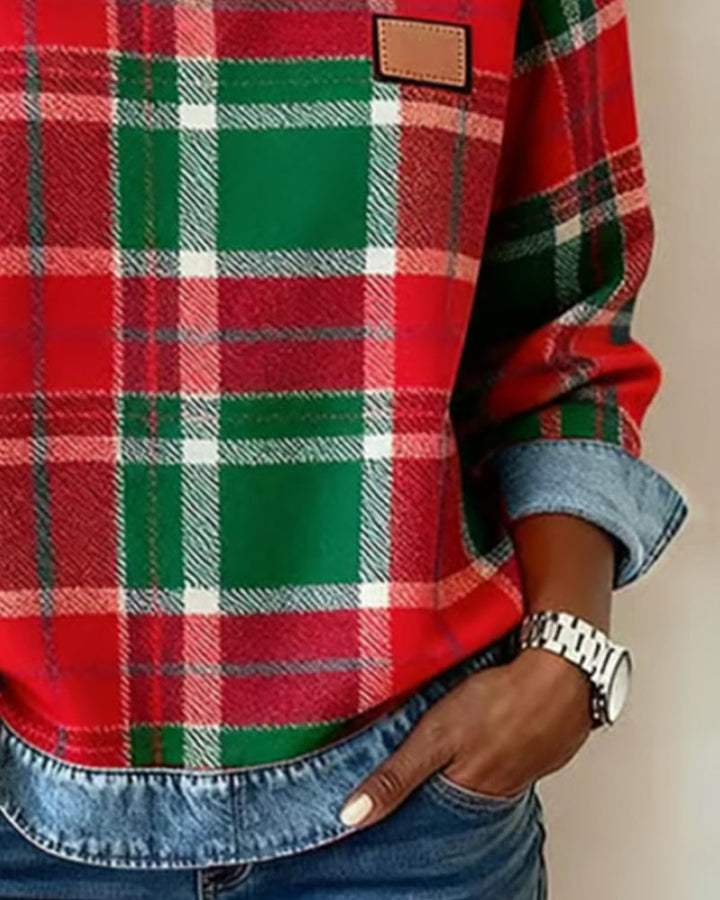 Célia - Sweatshirt Patchwork Audacieux