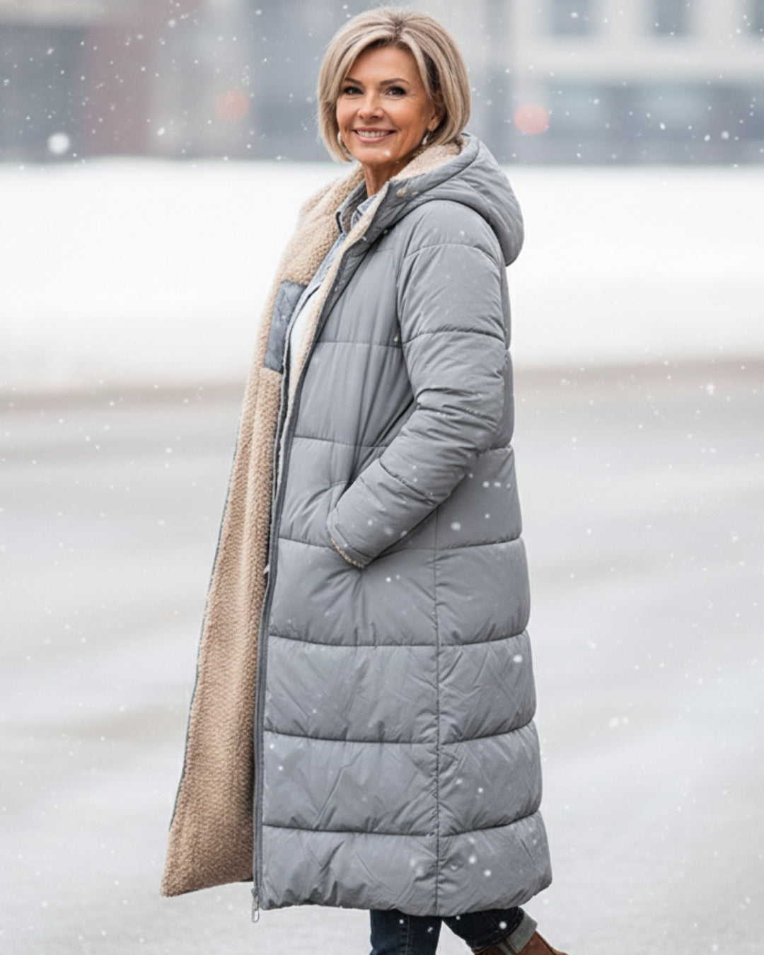 Eleanor - Manteau Réversible Élégant