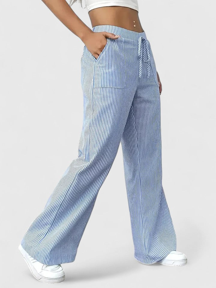 Dominique - Pantalon Large Élégant