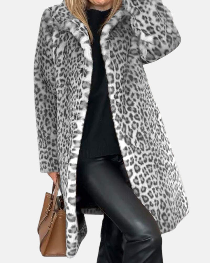 Leia - Manteau Léopard Élégant