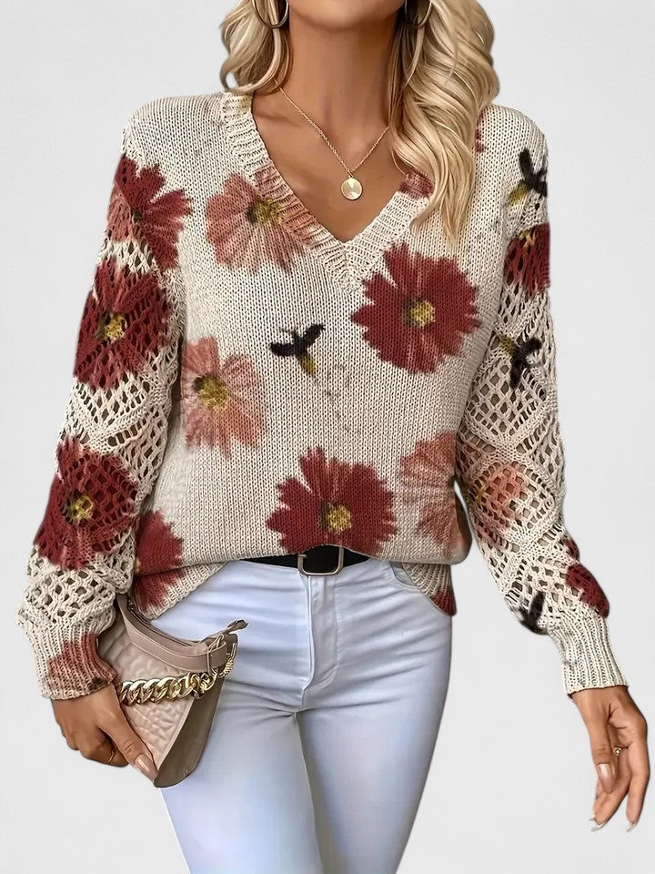 Aurélie - Cardigan Floral Léger