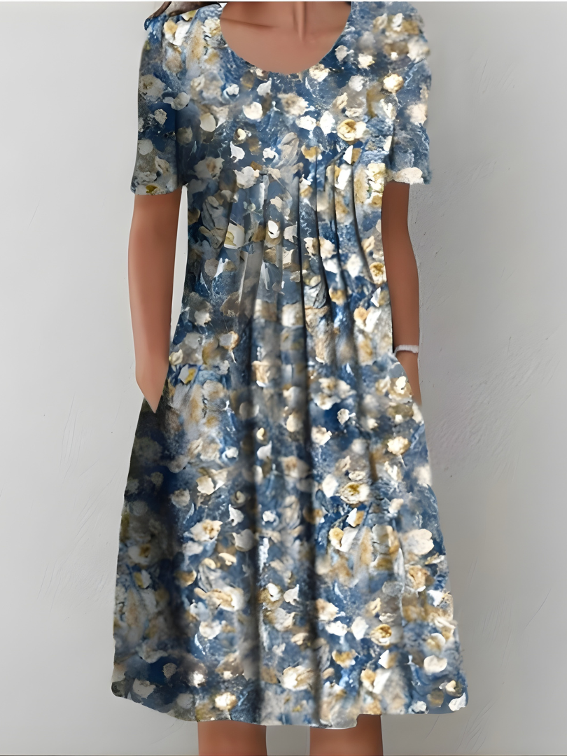 Cäcilia - Robe Plissée Florale