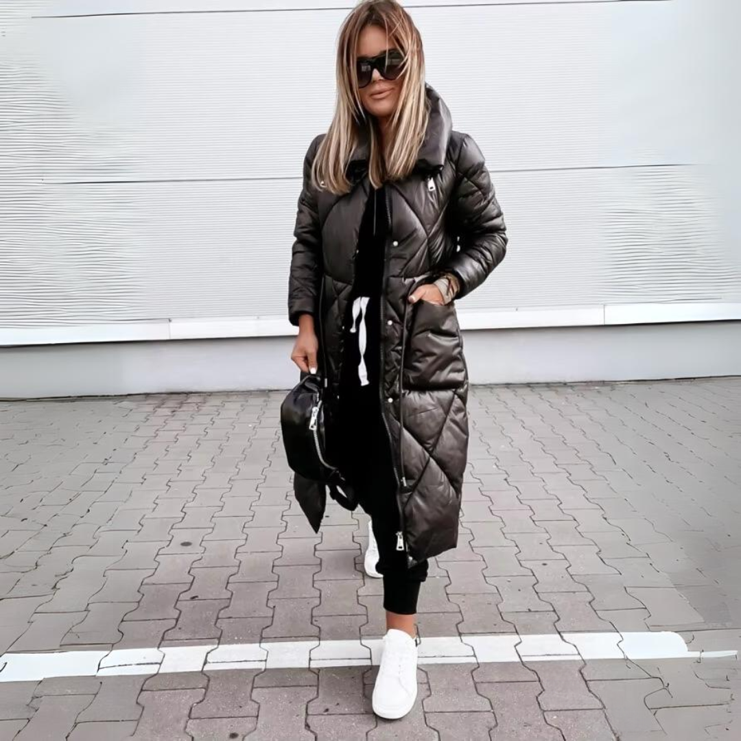 Élégance - Manteau Long Chic et Chaud