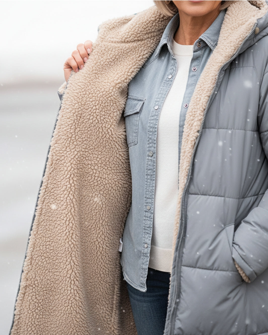 Eleanor - Manteau Réversible Élégant