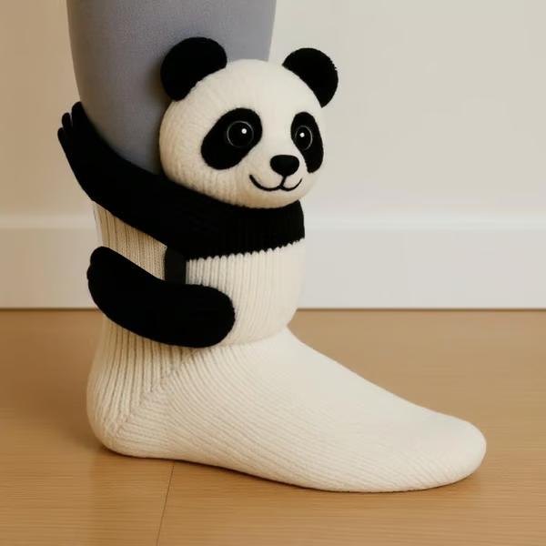 Chaussettes douces à motifs animaux