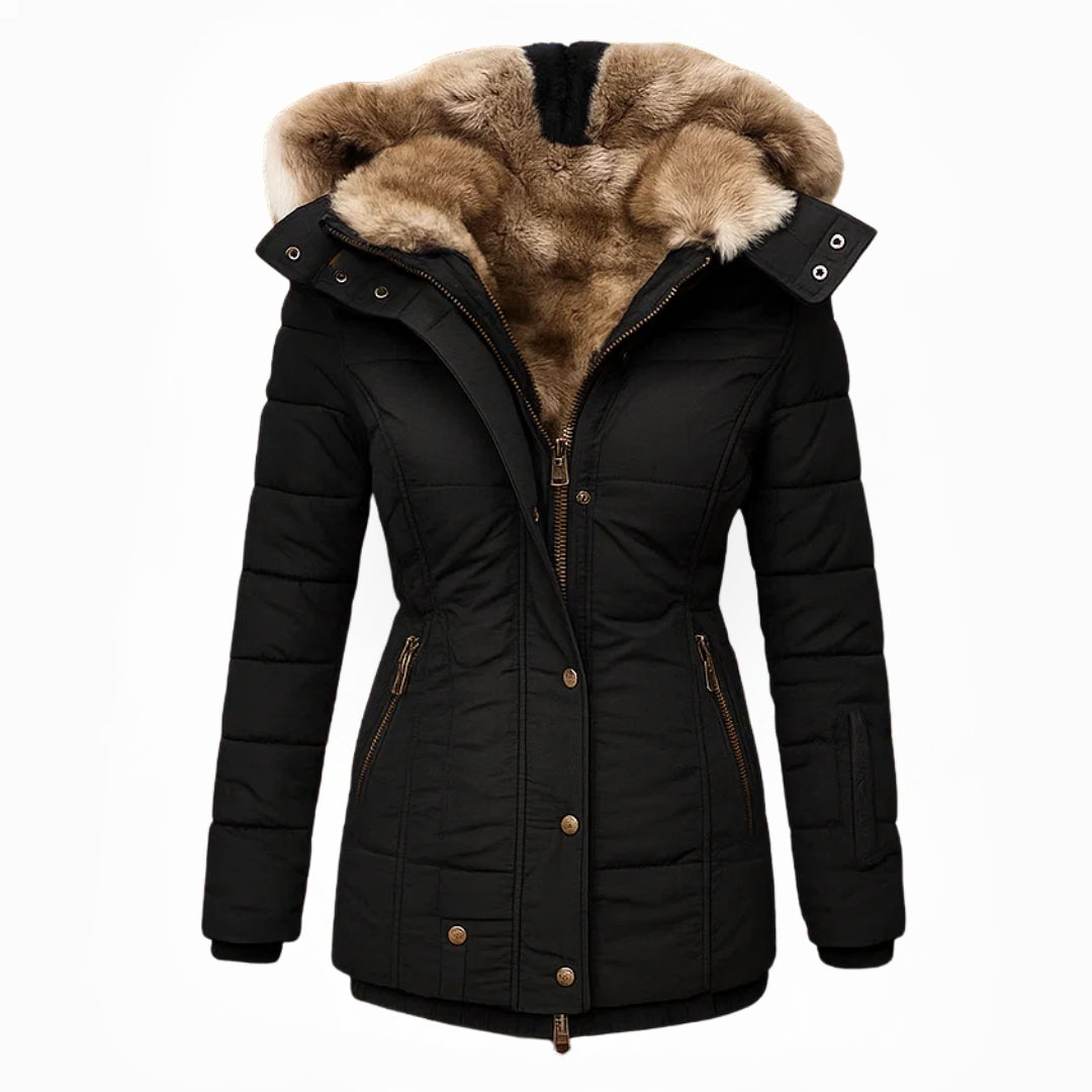 Anna | Manteau d'hiver avec doublure en fourrure