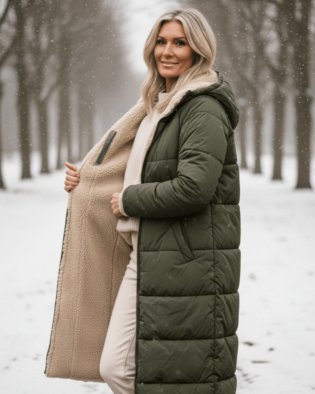 Eleanor - Manteau Réversible Élégant