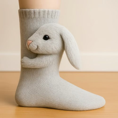 Chaussettes douces à motifs animaux