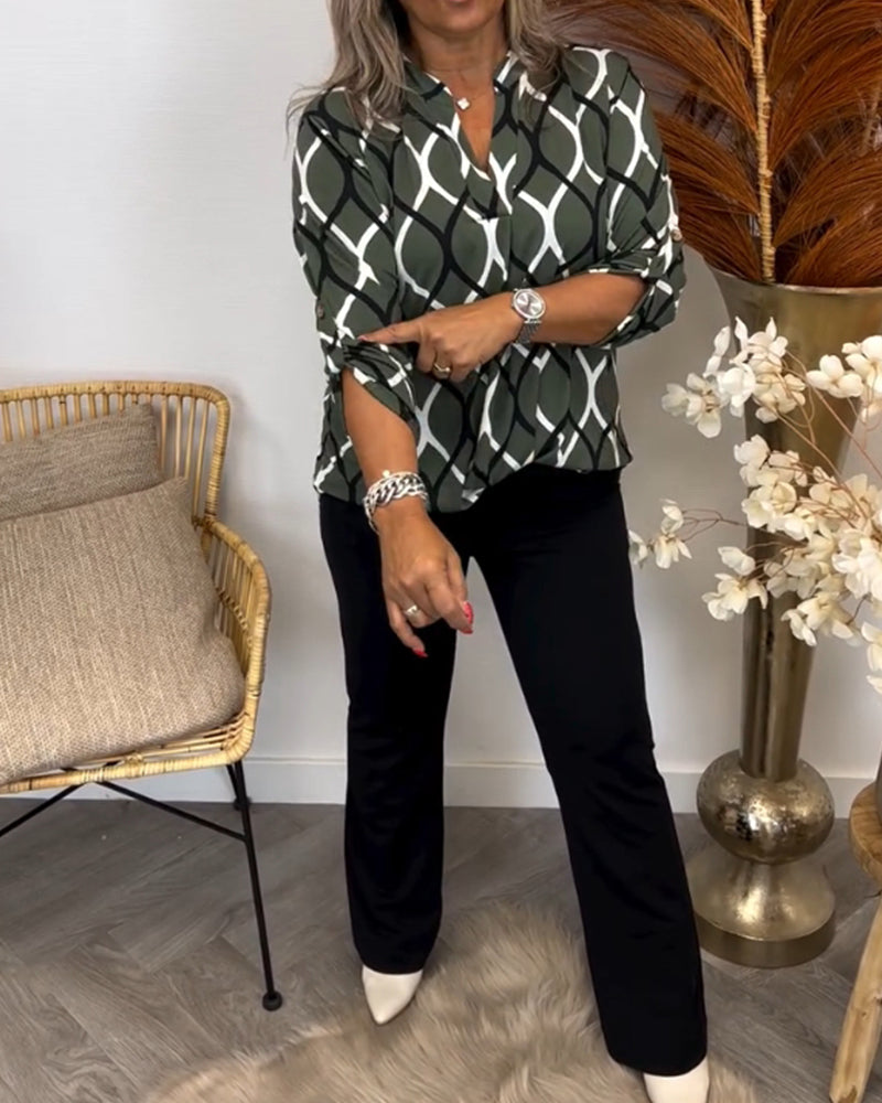 Noor - Blouse avec Imprimé Graphique