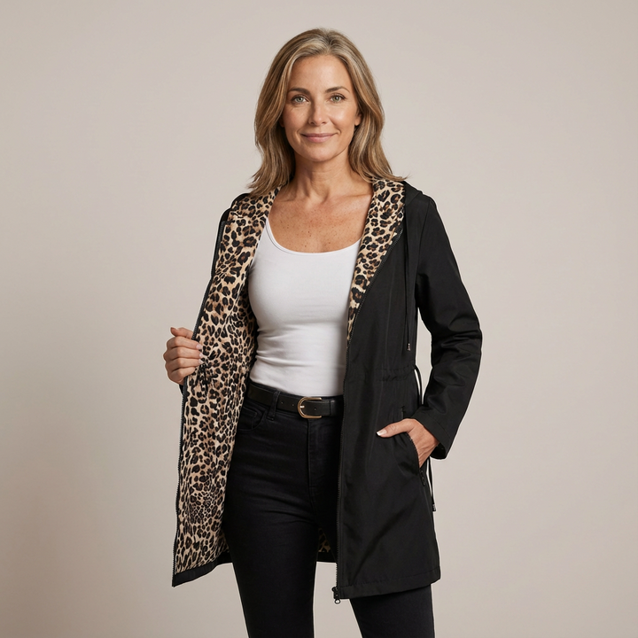 Léa - Manteau Léopard Élégant