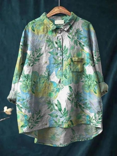 Lila - Blouse Florale Élégante