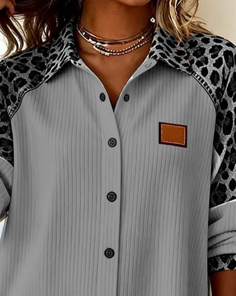 Aria - Chemise Léopard Élégante