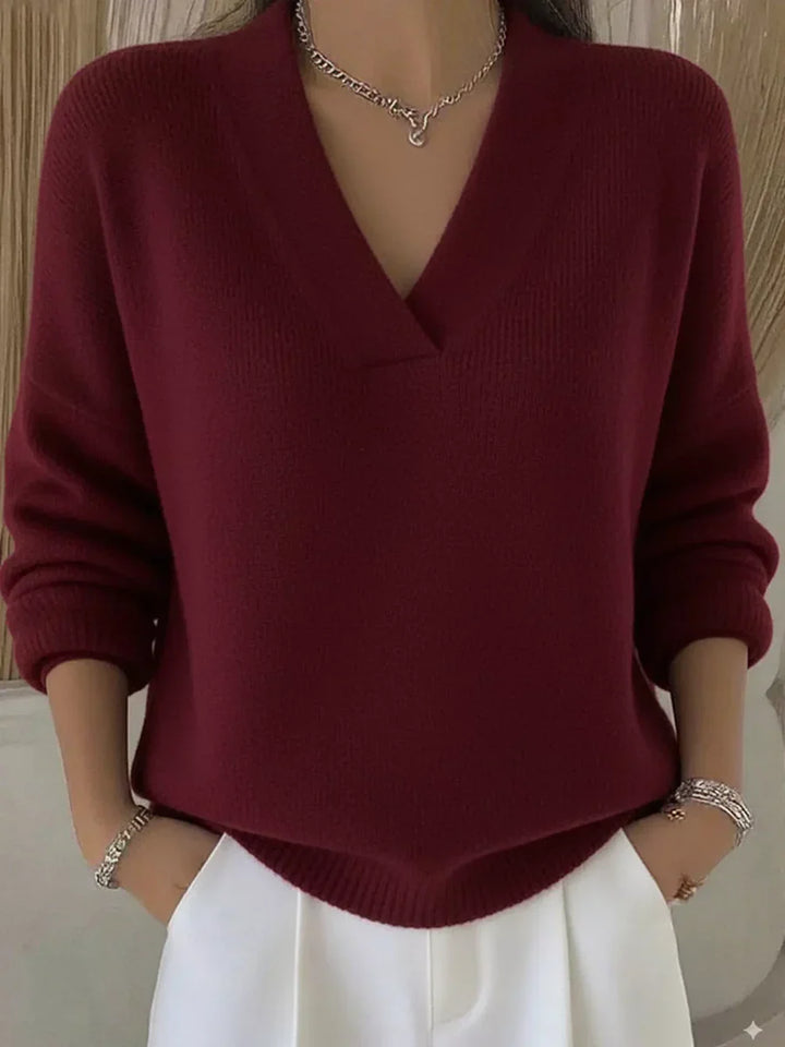 Faye - Pull V-Neck Élégant