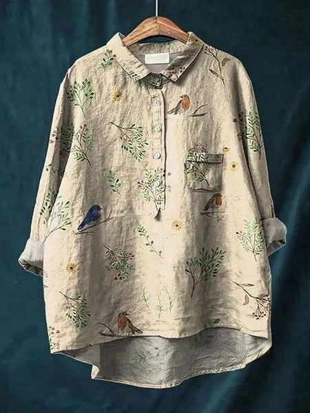 Lila - Blouse Florale Élégante