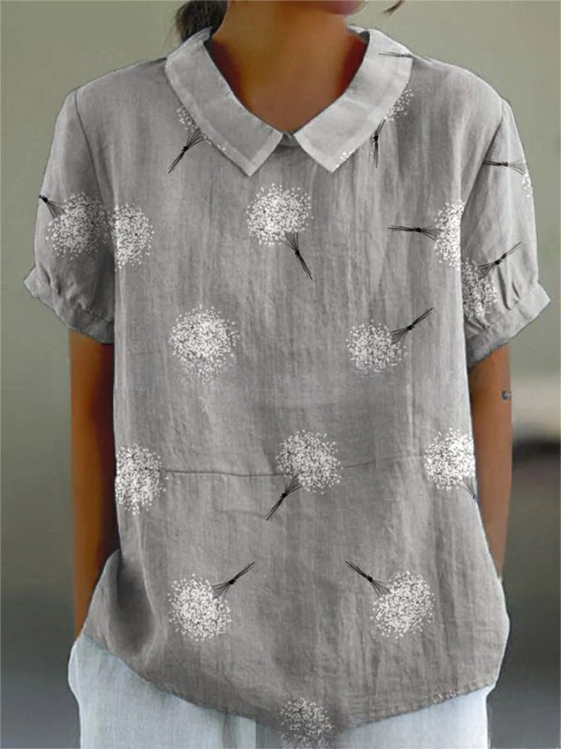 Sofia - Chemise Fleurie Élégante