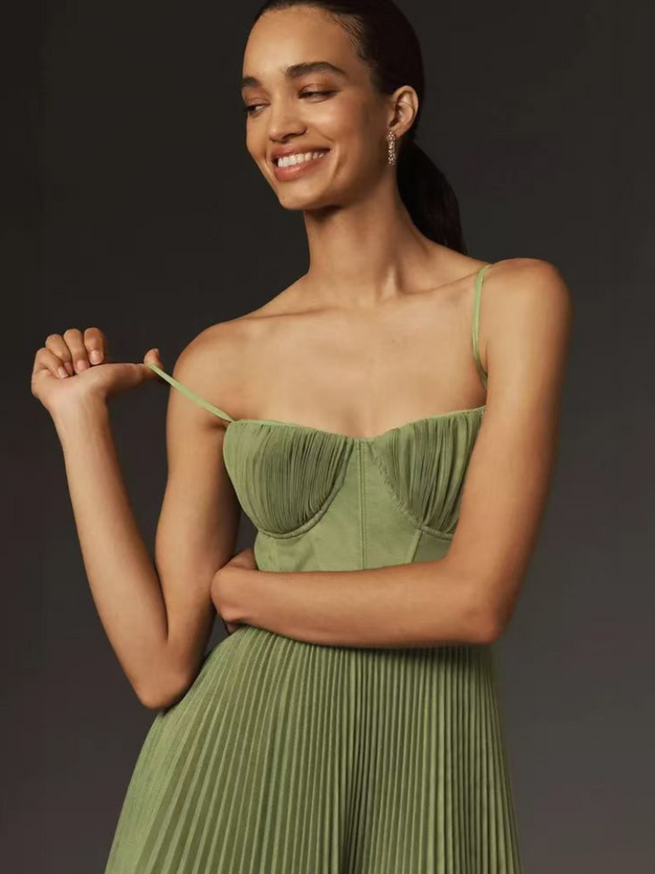 Zoe | Robe de Soirée Sans Manches Élégante à Dos Ouvert