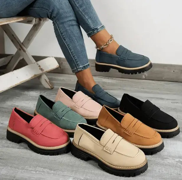NADIA™ | Mocassins Intemporels en Daim