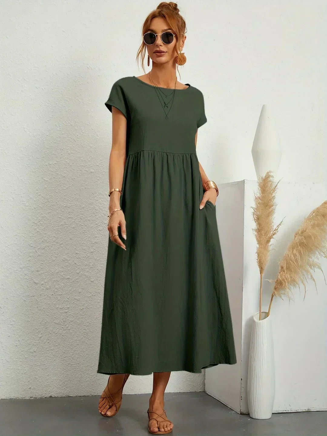 Nataly - Robe Midi Décontractée