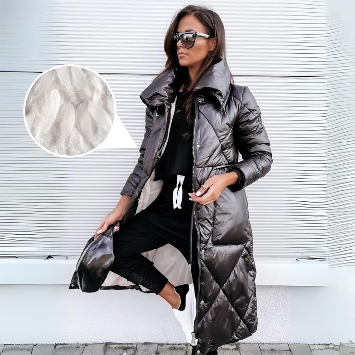Élégance - Manteau Long Chic et Chaud