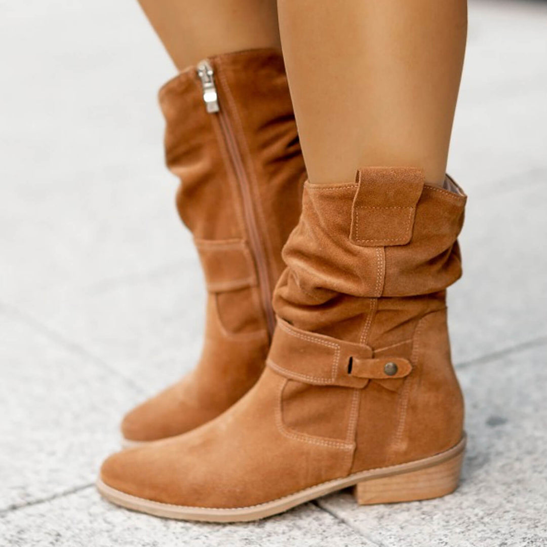Celine - Bottes en Suède Élégantes