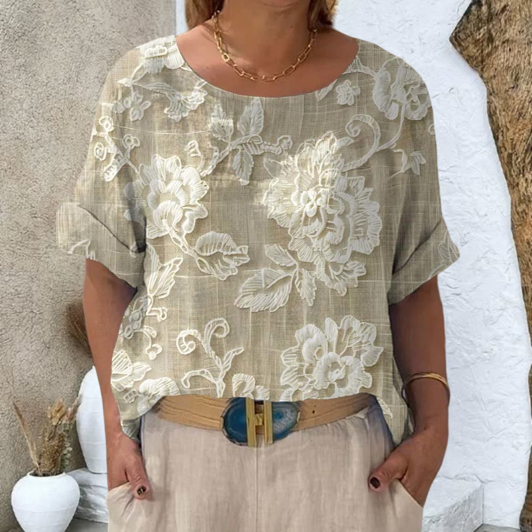 Maelin - T-Shirt Floral Vintage