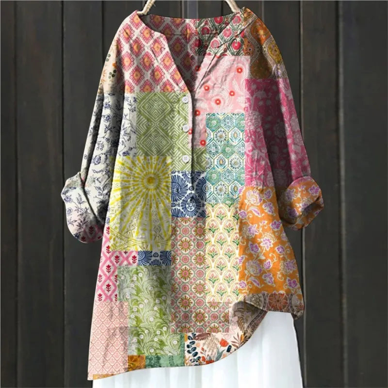 Daniela - Élégante Blouse Fleurie