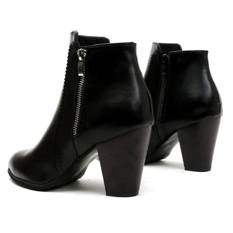 Bottes à Talons Chunky Rétro