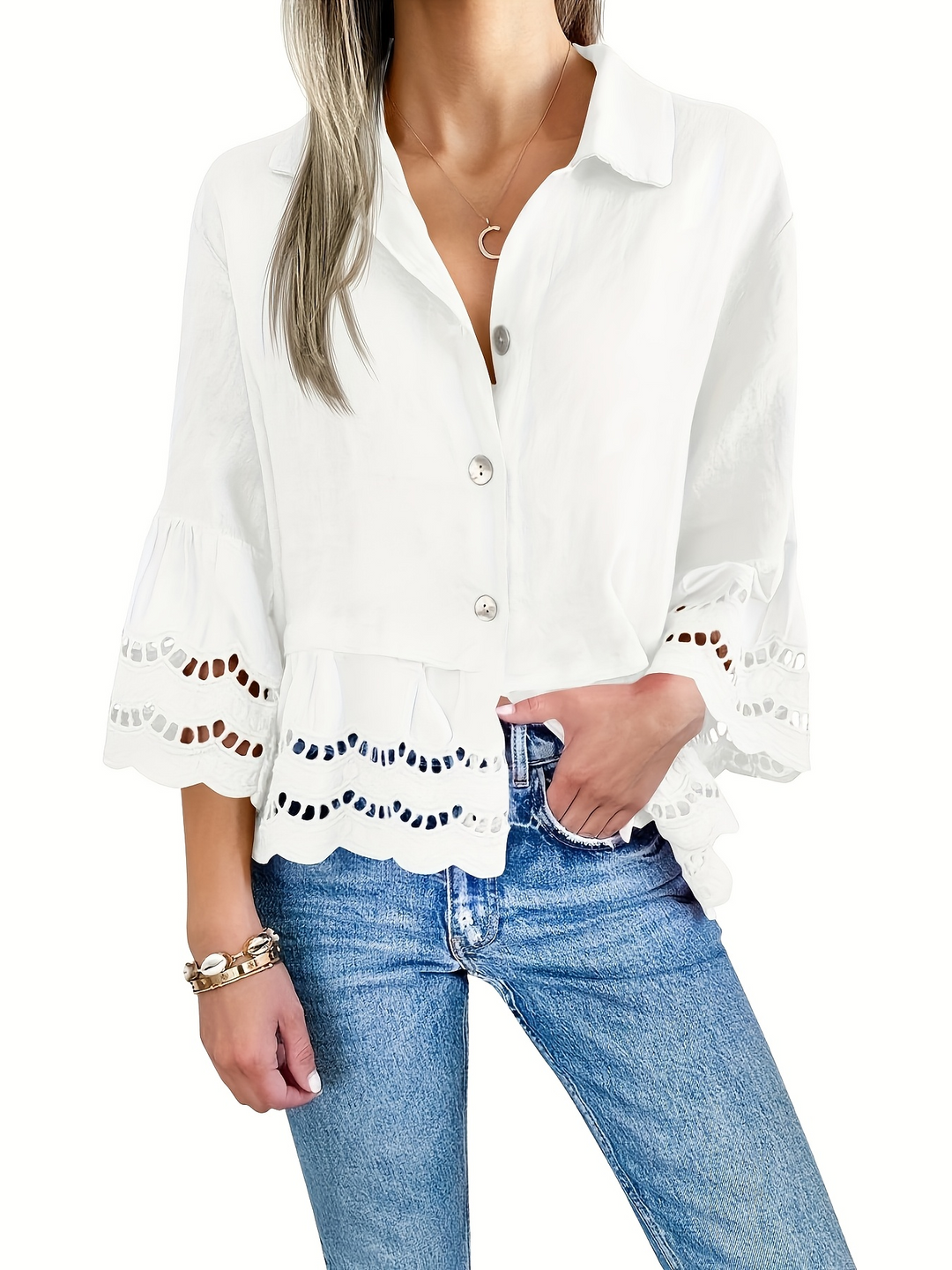 Emily - Blouse Aérée Chic