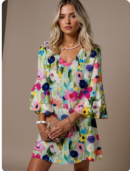 Mia - Robe Mini Fleurie