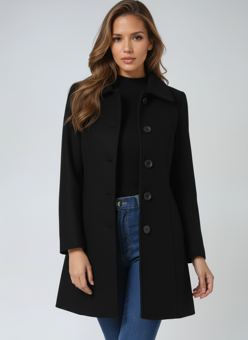 Marenne | Manteau d'Hiver à Boutonnage Simple