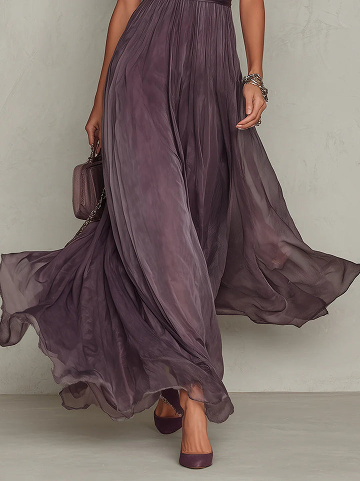 Flavia - Élégante Robe Maxi Violette