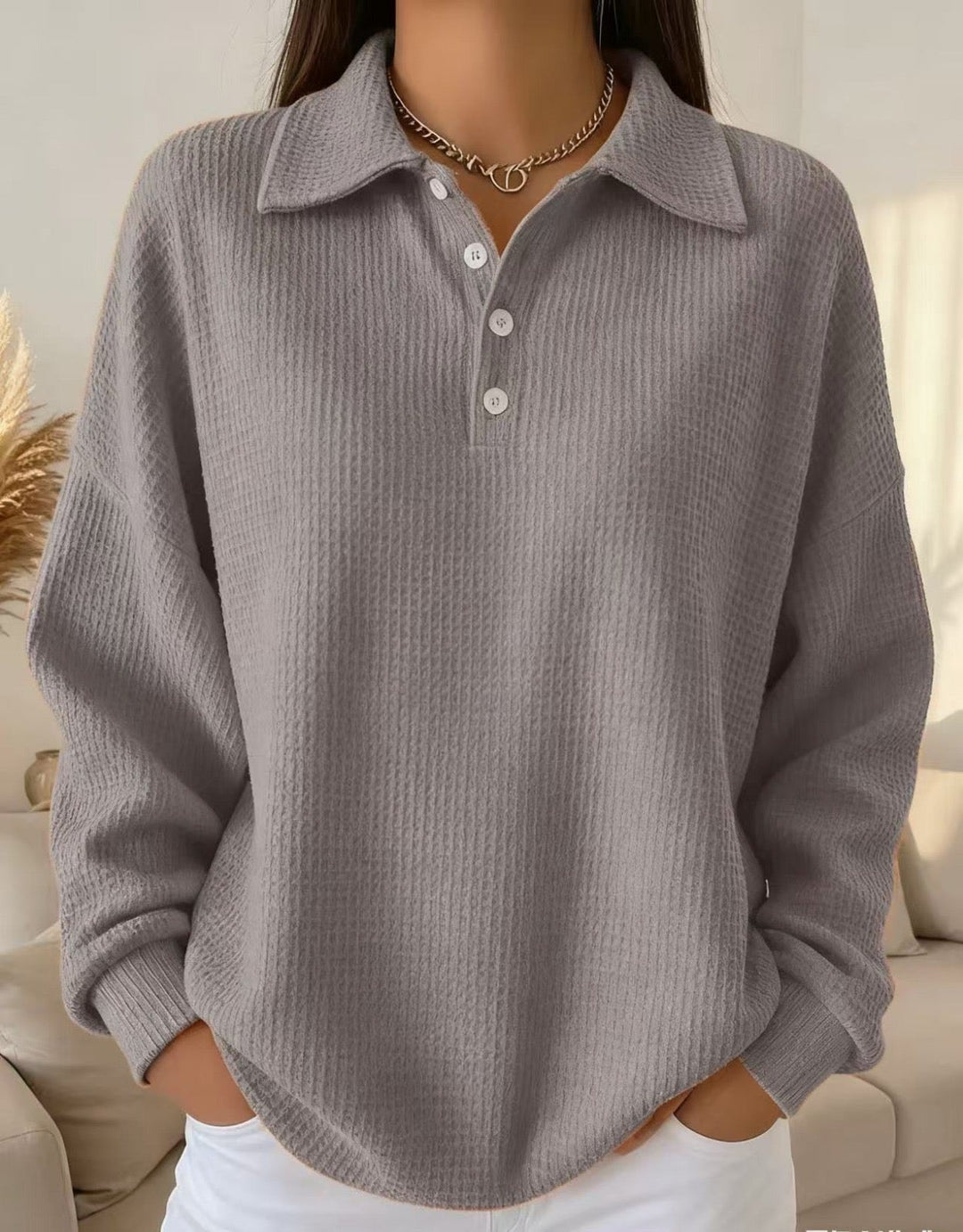 Ava - Pull Polo Doux Élégant