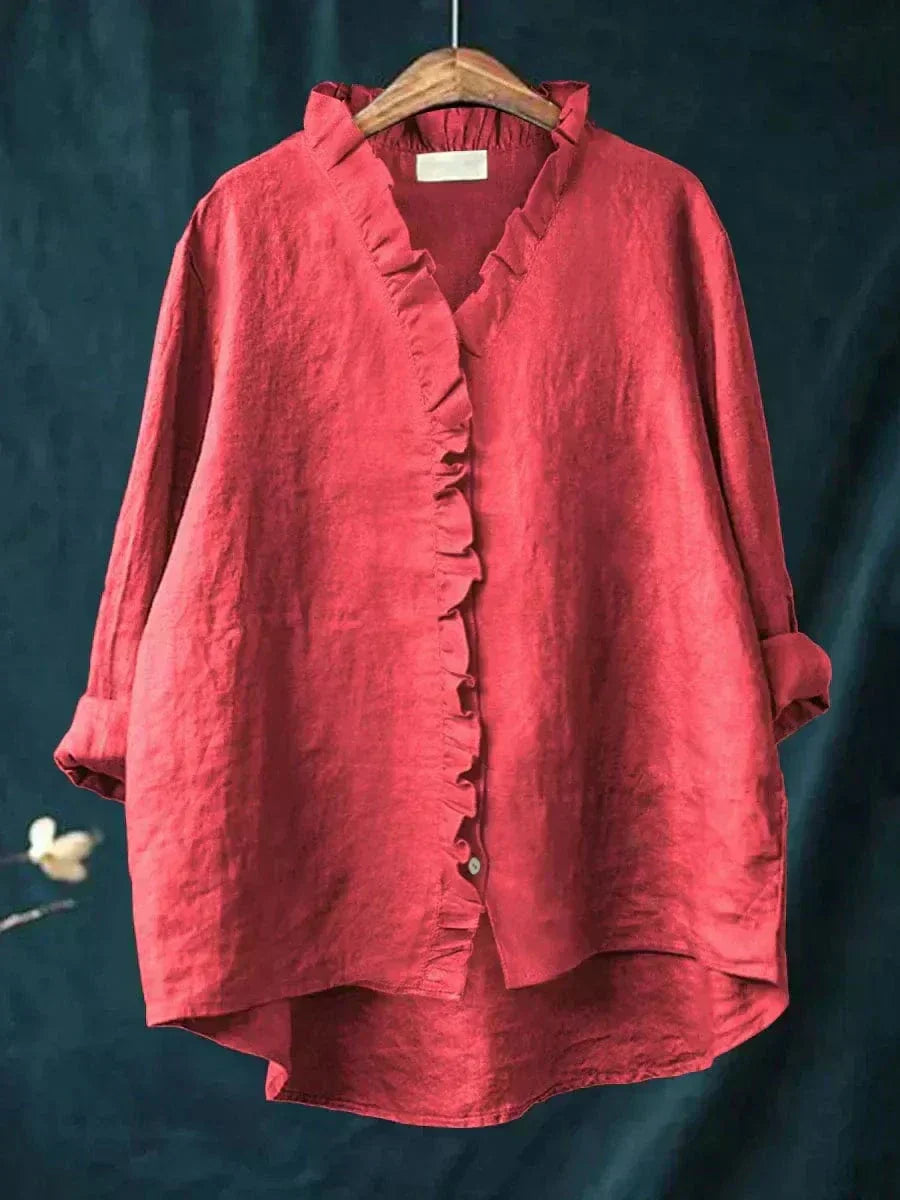Valorine - Blouse Décontractée en Lin
