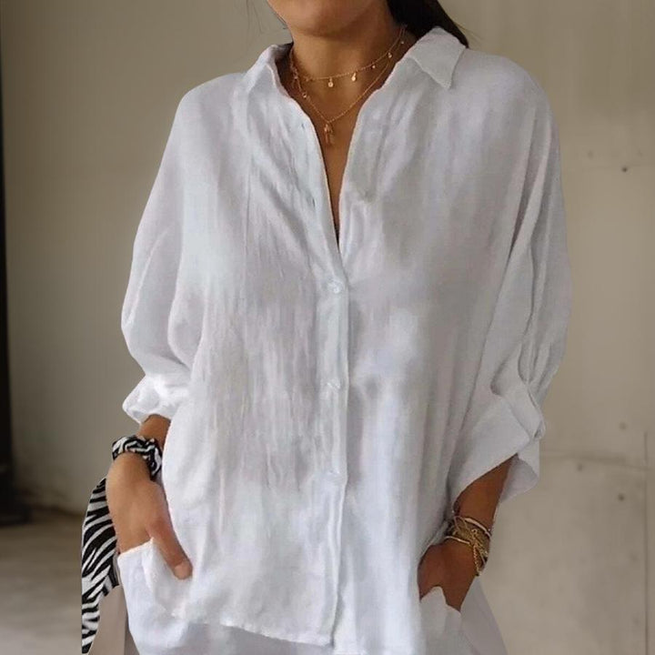 Linda - Élégante Blouse En Lin