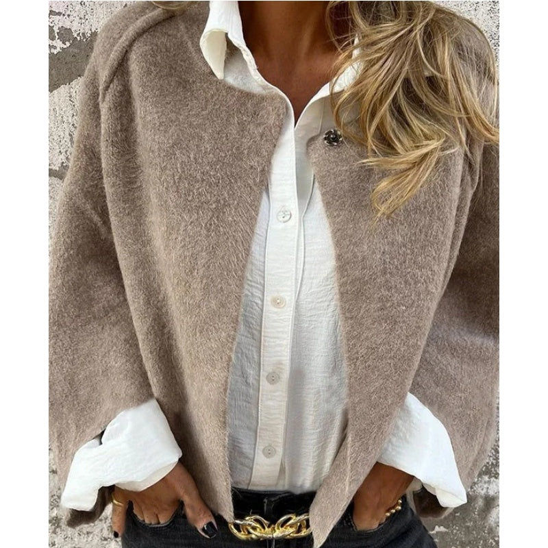 Elise - Veste Courte avec des Manches Évasées Chics