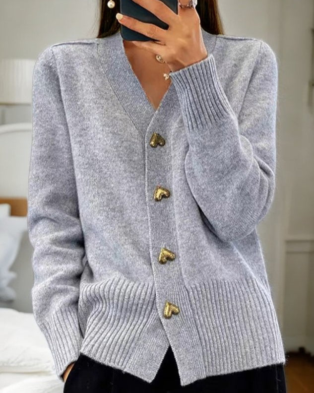Elina - Élégant Cardigan Romantique