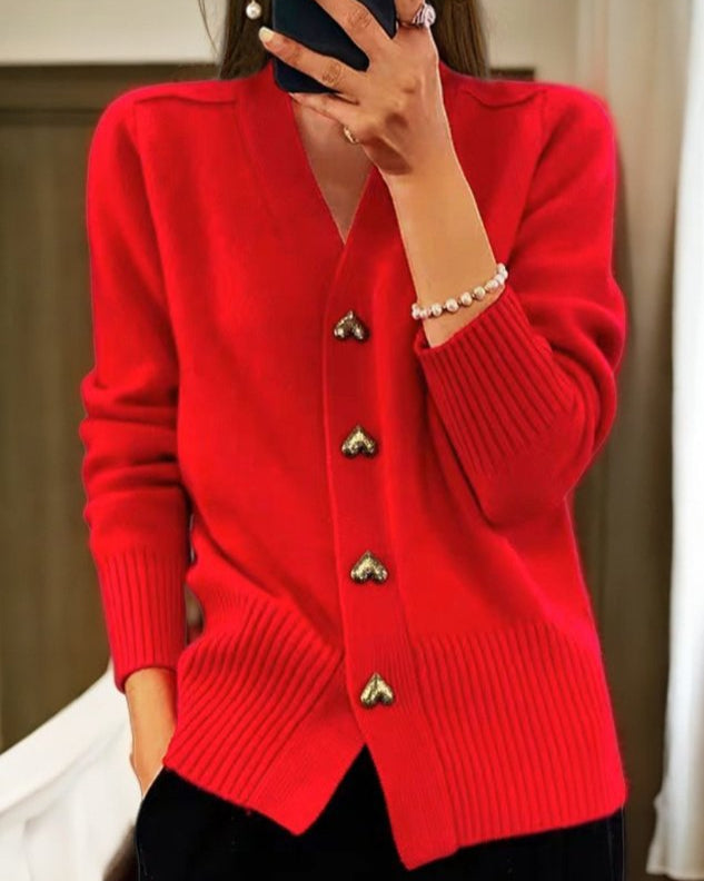 Elina - Élégant Cardigan Romantique