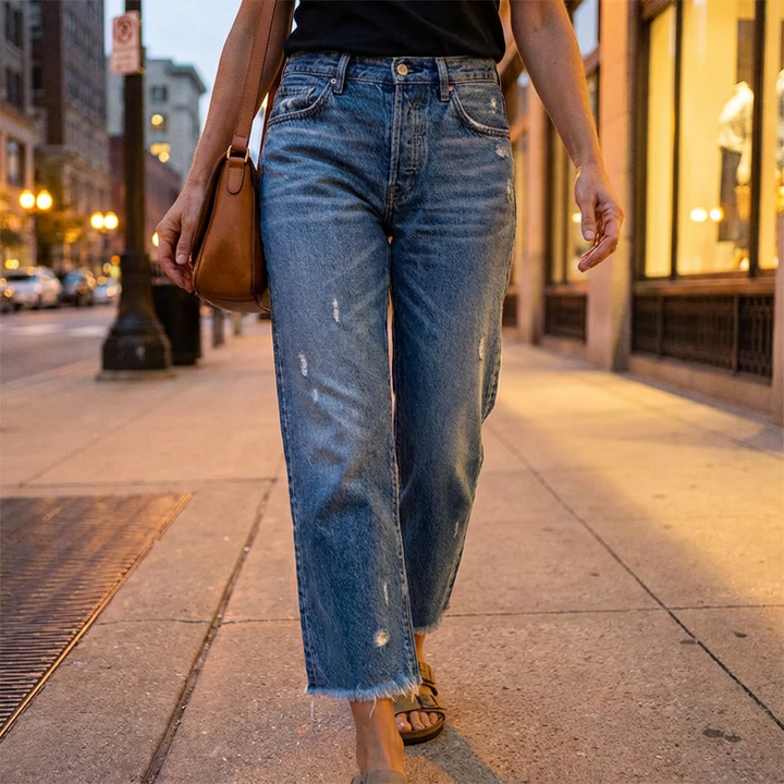 Danice - Jeans Cropped Élégants